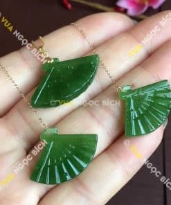 Bông Tai Ngọc Bích Nephrite Jade (BT067) 9 Bông Tai Ngọc Bích Nephrite Jade (BT067) 5