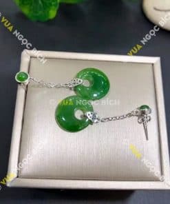 Bông Tai Ngọc Bích Nephrite Jade (BT070) 9 Bông Tai Ngọc Bích Nephrite Jade (BT070) 4