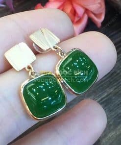 Bông Tai Ngọc Bích Nephrite Jade (BT100) 13 Bông Tai Ngọc Bích Nephrite Jade (BT100) 7