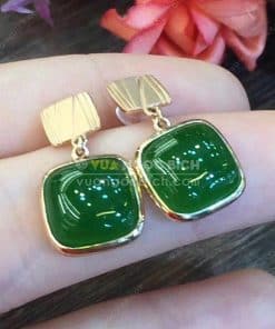 Bông Tai Ngọc Bích Nephrite Jade (BT100) 11 Bông Tai Ngọc Bích Nephrite Jade (BT100) 5