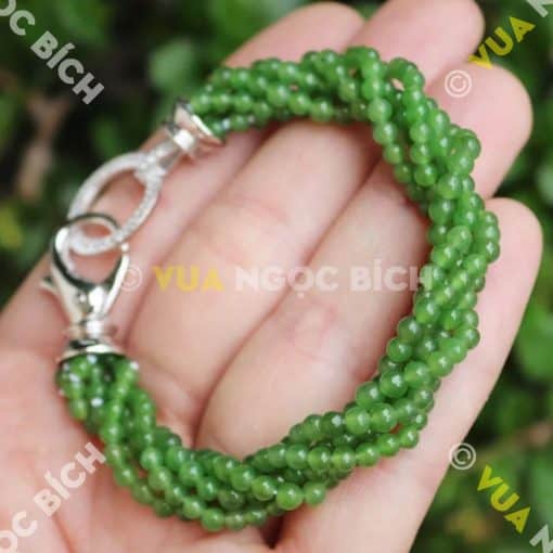 Chuỗi Hạt Vòng Ngọc Bích Nephrite Jade 5mm (VT017) 3