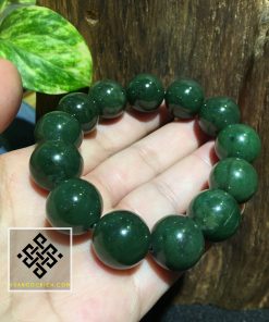 Chuỗi Hạt Vòng Tay Ngọc Bích - Nephrite Jade 14mm (VT005) 11 Chuỗi Hạt Vòng Tay Ngọc Bích - Nephrite Jade 14mm (VT005) 6
