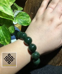 Chuỗi Hạt Vòng Tay Ngọc Bích - Nephrite Jade 14mm (VT005) 9 Chuỗi Hạt Vòng Tay Ngọc Bích - Nephrite Jade 14mm (VT005) 4