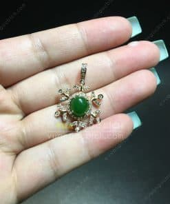 Mặt Dây Bông Tuyết Ngọc Bích Nephrite Jade (MD173) 7 Mặt Dây Bông Tuyết Ngọc Bích Nephrite Jade (MD173) 4