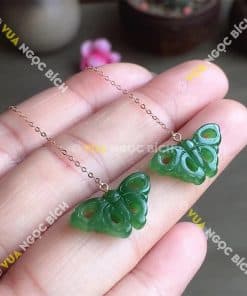Bông Tai Ngọc Bích Nephrite Jade (BT069) 9 Bông Tai Ngọc Bích Nephrite Jade (BT069) 3