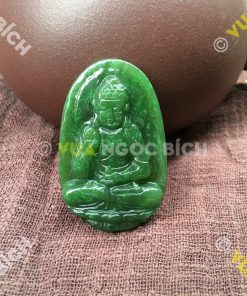 Phật Bản Mệnh Phật A Di Đà Ngọc Bích Nephrite Jade (MD098) 11 Phật Bản Mệnh Phật A Di Đà Ngọc Bích Nephrite Jade (MD098) 6