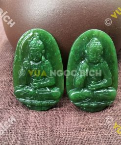 Phật Bản Mệnh Phật A Di Đà Ngọc Bích Nephrite Jade (MD098) 9 Phật Bản Mệnh Phật A Di Đà Ngọc Bích Nephrite Jade (MD098) 4