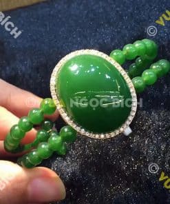 Chuỗi Vòng Tay Ngọc Bích Nephrite Jade 10mm (VT018) 23 Chuỗi Vòng Tay Ngọc Bích Nephrite Jade 10mm (VT018) 12