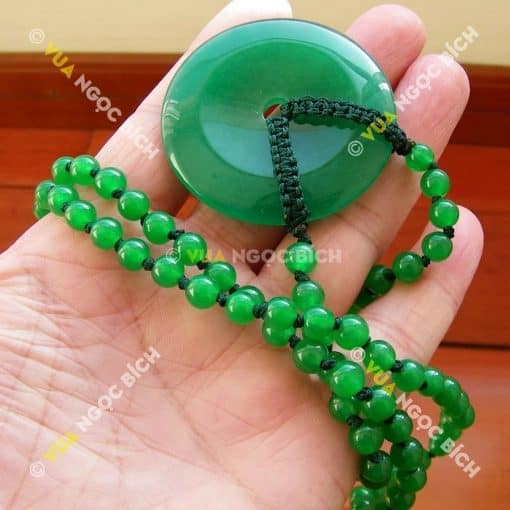 Mặt dây Đồng Điếu Ngọc Bích Nephrite Jade (MD088) 3