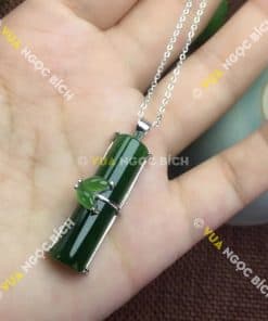 Mặt Dây Đốt Trúc Ngọc Bích Nephrite Jade (MD089) 7 Mặt Dây Đốt Trúc Ngọc Bích Nephrite Jade (MD089) 3