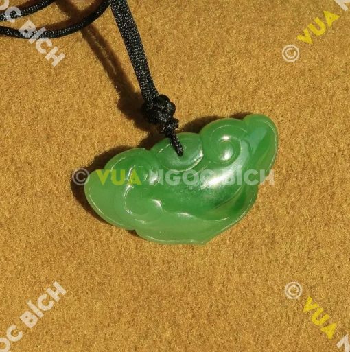 Mặt Dây Khánh Ngọc Như Ý Ngọc Bích Nephrite Jade (MD078) 3