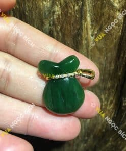 Mặt Dây Bao Tiền Ngọc Bích Nephrite Jade (MD077) 6 Mặt Dây Bao Tiền Ngọc Bích Nephrite Jade (MD077) 3