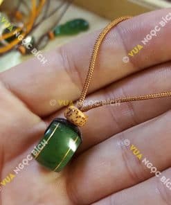Mặt Dây Đồng Điếu Ngọc Bích Nephrite Jade Mix Dây Dù (MD087) 12 Mặt Dây Đồng Điếu Ngọc Bích Nephrite Jade Mix Dây Dù (MD087) 6