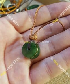 Mặt Dây Đồng Điếu Ngọc Bích Nephrite Jade Mix Dây Dù (MD087) 11 Mặt Dây Đồng Điếu Ngọc Bích Nephrite Jade Mix Dây Dù (MD087) 5