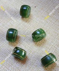 Mặt Dây Đồng Điếu Ngọc Bích Nephrite Jade Mix Dây Dù (MD087) 9 Mặt Dây Đồng Điếu Ngọc Bích Nephrite Jade Mix Dây Dù (MD087) 3