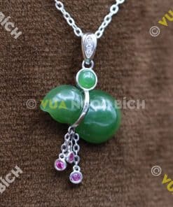 Mặt Dây Hồ Lô Ngọc Bích Nephrite Jade (MD064) 9 Mặt Dây Hồ Lô Ngọc Bích Nephrite Jade (MD064) 3