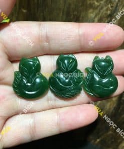 Mặt Dây Hồ Ly Ngọc Bích Nephrite Jade (MD074) 6
