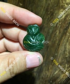 Mặt Dây Hồ Ly Ngọc Bích Nephrite Jade (MD074) 4