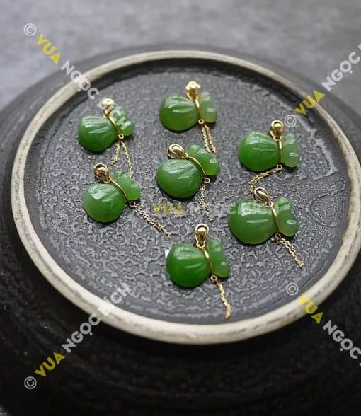 Mặt Dây Bao Tiền Ngọc Bích Nephrite Jade (MD072) 3