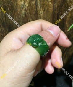 Nhẫn Ngọc Bích Nephrite Jade Bản Liền (NN042) 11 Nhẫn Ngọc Bích Nephrite Jade Bản Liền (NN042) 6