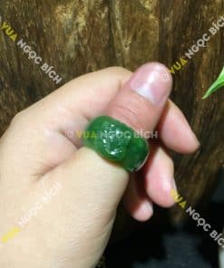 Nhẫn Ngọc Bích Nephrite Jade Bản Liền (NN042) 10 Nhẫn Ngọc Bích Nephrite Jade Bản Liền (NN042) 5