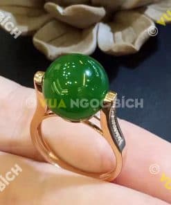 Nhẫn Ngọc Bích Nephrite Jade (NN020) 10 Nhẫn Ngọc Bích Nephrite Jade (NN020) 4