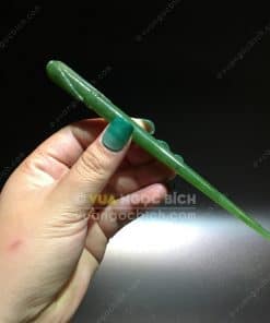 Trâm Cài Ngọc Bích Nephrite Jade (VPPT011) 8