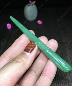 Trâm Cài Ngọc Bích Nephrite Jade (VPPT011) 13