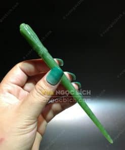 Trâm Cài Ngọc Bích Nephrite Jade (VPPT011) 5