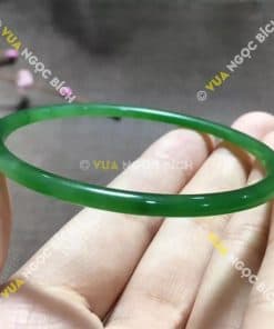 Vòng Tay Ngọc Bích Nephrite Jade Bản Liền (VT024) 16 Vòng Tay Ngọc Bích Nephrite Jade Bản Liền (VT024) 6
