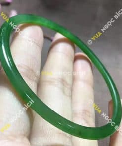 Vòng Tay Ngọc Bích Nephrite Jade Bản Liền (VT024) 14 Vòng Tay Ngọc Bích Nephrite Jade Bản Liền (VT024) 4