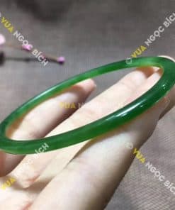 Vòng Tay Ngọc Bích Nephrite Jade Bản Liền (VT024) 13 Vòng Tay Ngọc Bích Nephrite Jade Bản Liền (VT024) 3