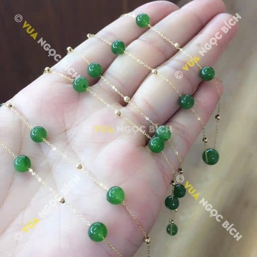 Vòng Cổ Ngọc Bích Nephrite Jade (VT023) 3