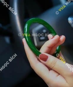 Vòng Tay Ngọc Bích Nephrite Jade Bản Liền (VT006) 5