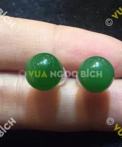 Bông Tai Ngọc Bích Nephrite Jade (BT017) 7