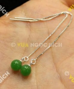 Bông Tai Ngọc Bích Nephrite Jade (BT033) 10 Bông Tai Ngọc Bích Nephrite Jade (BT033) 4
