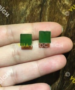 Bông Tai Ngọc Bích Nephrite Jade (BT035) 10 Bông Tai Ngọc Bích Nephrite Jade (BT035) 4