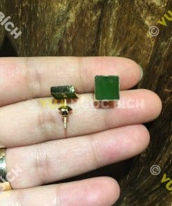 Bông Tai Ngọc Bích Nephrite Jade (BT035) 9 Bông Tai Ngọc Bích Nephrite Jade (BT035) 3