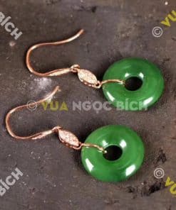 Bông Tai Ngọc Bích Nephrite Jade (BT036) 9 Bông Tai Ngọc Bích Nephrite Jade (BT036) 4