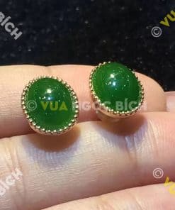 Bông Tai Ngọc Bích Nephrite Jade (BT040) 10 Bông Tai Ngọc Bích Nephrite Jade (BT040) 4