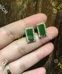 Bông Tai Ngọc Bích Nephrite Jade (BT041) 9 Bông Tai Ngọc Bích Nephrite Jade (BT041) 5