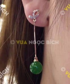 Bông Tai Ngọc Bích Nephrite Jade (BT045) 9 Bông Tai Ngọc Bích Nephrite Jade (BT045) 4