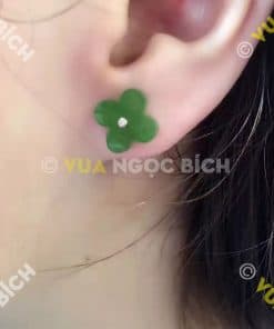 Bông Tai Ngọc Bích Nephrite Jade (BT046) 8 Bông Tai Ngọc Bích Nephrite Jade (BT046) 4