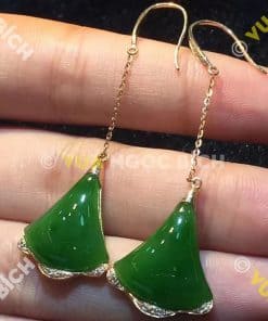 Bông Tai Ngọc Bích Nephrite Jade (BT047) 6 Bông Tai Ngọc Bích Nephrite Jade (BT047) 3