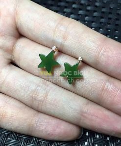 Bông Tai Ngọc Bích Nephrite Jade (BT091) 11 Bông Tai Ngọc Bích Nephrite Jade (BT091) 5