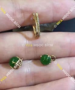 Bông Tai Ngọc Bích Nephrite Jade (BT050) 13 Bông Tai Ngọc Bích Nephrite Jade (BT050) 7