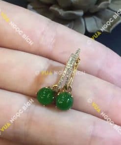 Bông Tai Ngọc Bích Nephrite Jade (BT050) 12 Bông Tai Ngọc Bích Nephrite Jade (BT050) 6