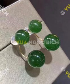 Bông Tai Ngọc Bích Nephrite Jade (BT051) 23 Bông Tai Ngọc Bích Nephrite Jade (BT051) 12