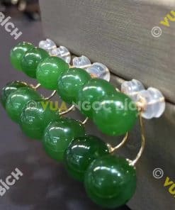 Bông Tai Ngọc Bích Nephrite Jade (BT051) 19 Bông Tai Ngọc Bích Nephrite Jade (BT051) 8