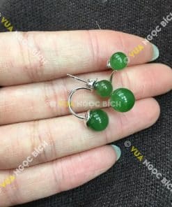 Bông Tai Ngọc Bích Nephrite Jade (BT051) 15 Bông Tai Ngọc Bích Nephrite Jade (BT051) 4